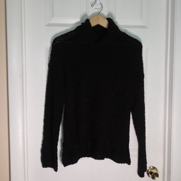 Bobeau Popcorn Knit Turtleneck Sweater Size M - Picture 3 of 8